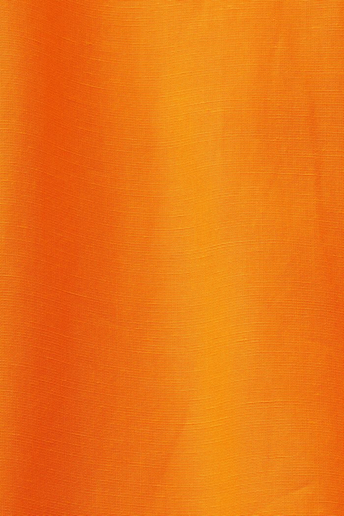 超大廓形女裝恤衫, 橙色, detail image number 5