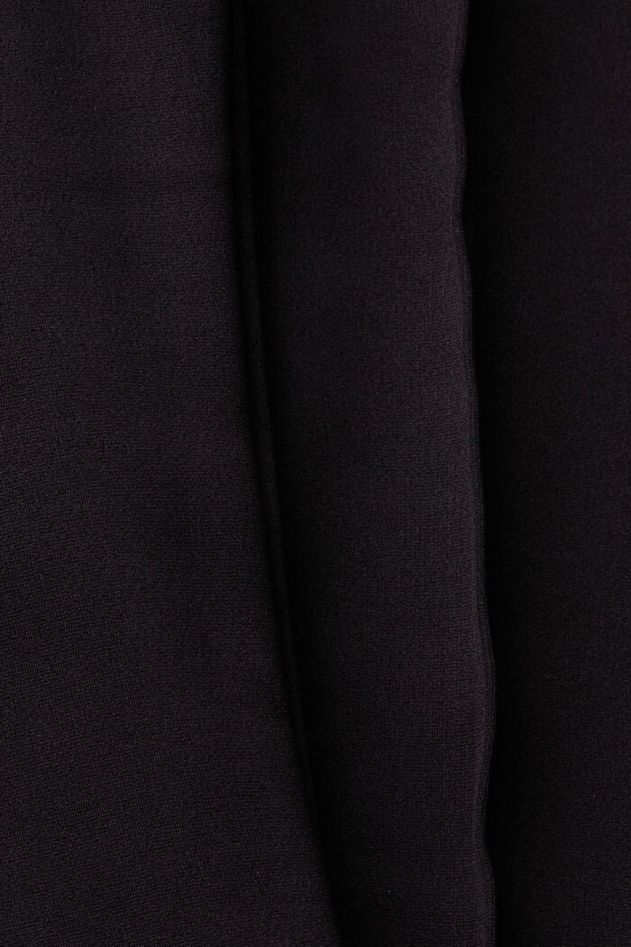 九分喇叭褲, 黑色, detail image number 5