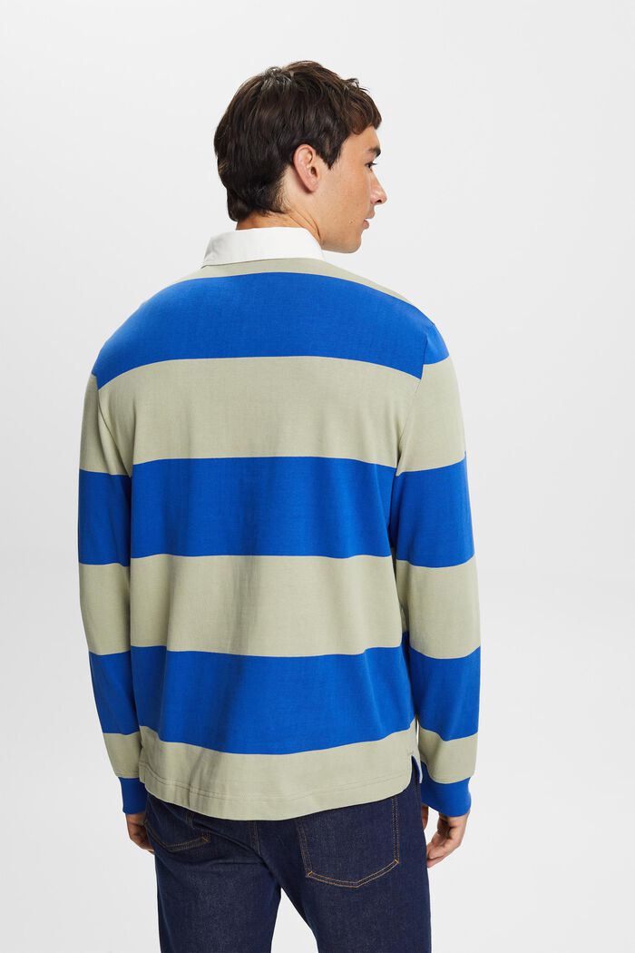 條紋橄欖球衫, 藍色, detail image number 3