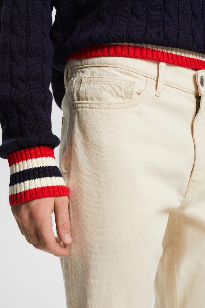 標準錐形牛仔褲, 白色, detail image number 4