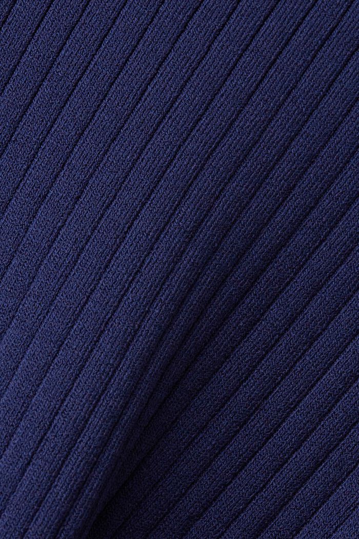 圓領彩色色塊套頭毛衣, 深藍色, detail image number 5