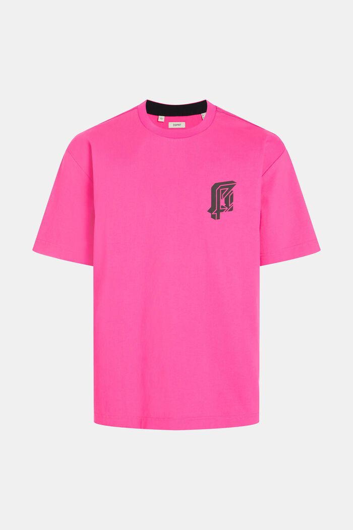 Relaxed Fit Neon Print Tee, NEW PINK, detail image number 4