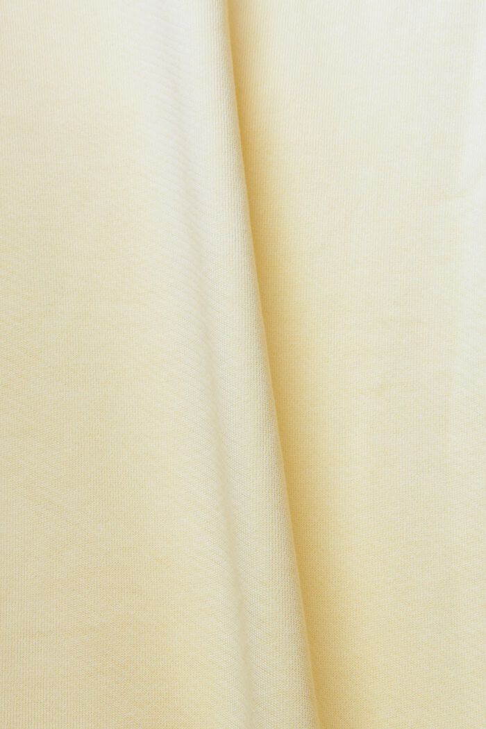 寬鬆剪裁衛衣連拉鏈口袋, 淺黃色, detail image number 1