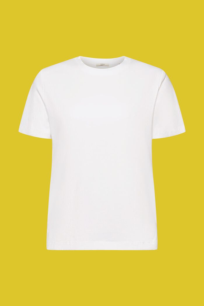 混紡棉T恤, 白色, detail image number 7
