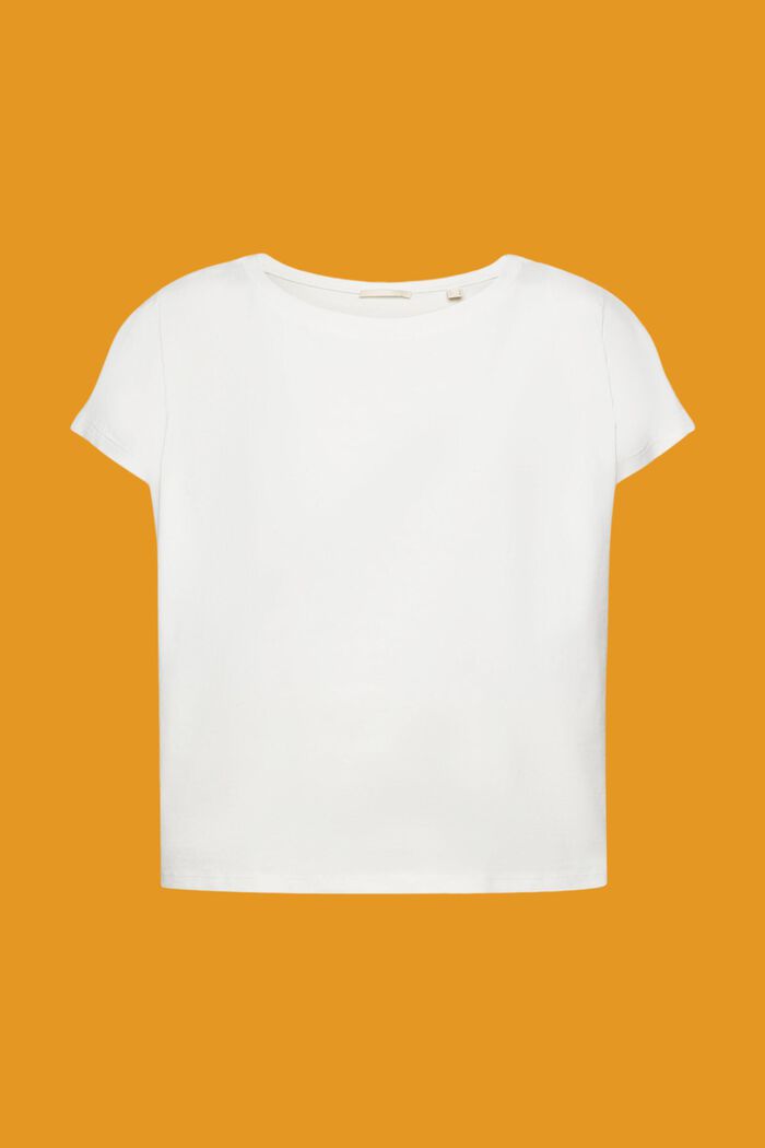 褶皺細節T恤, 白色, detail image number 6