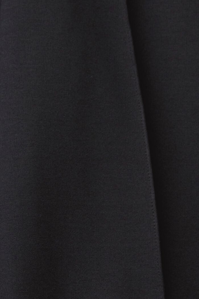 針織闊腳吊腳褲, 黑色, detail image number 5