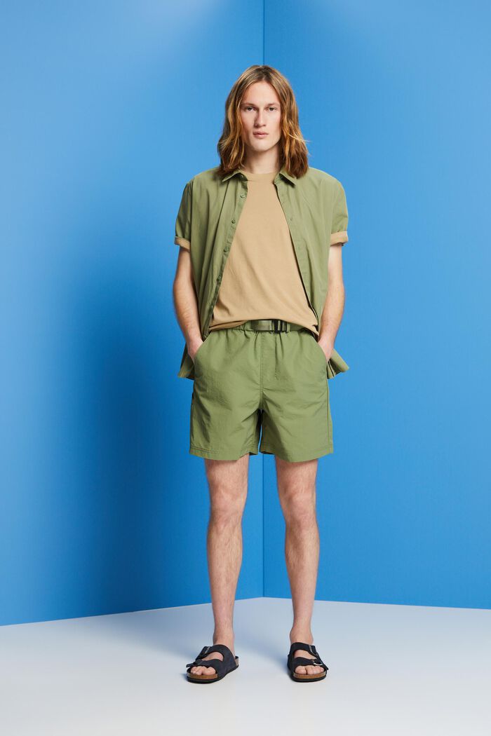 帶內置腰帶短褲, 橄欖綠, detail image number 1