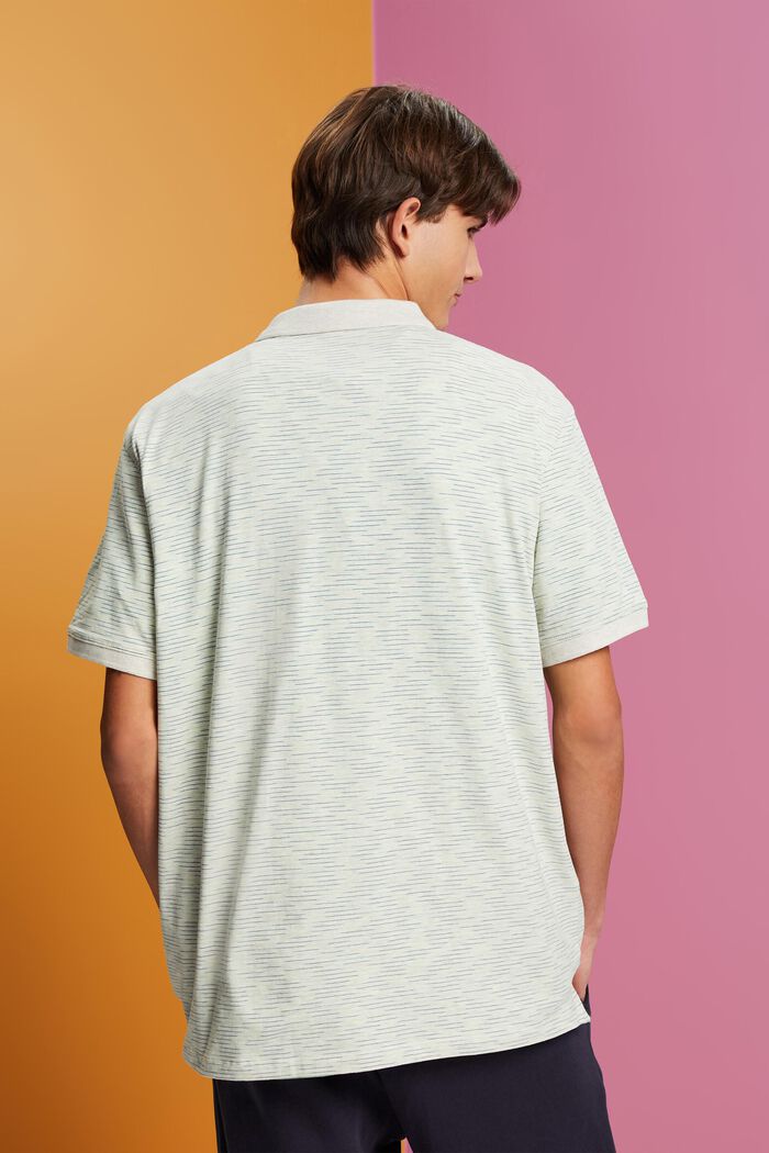 細條紋混色POLO衫, 柑橘綠, detail image number 3