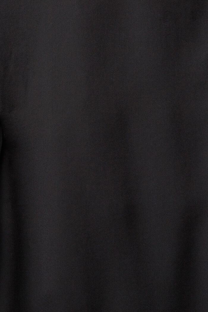 寬鬆雪紡衫, 黑色, detail image number 1