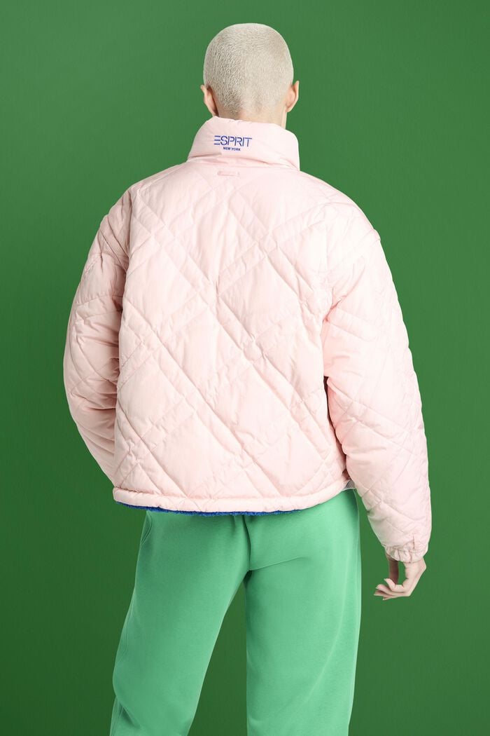 ‌雙面穿可拆卸絎縫夾克, 淺粉紅色, detail image number 1