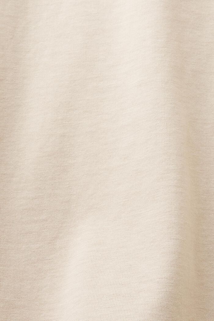 純棉圓領T恤, 淺灰褐色, detail image number 5