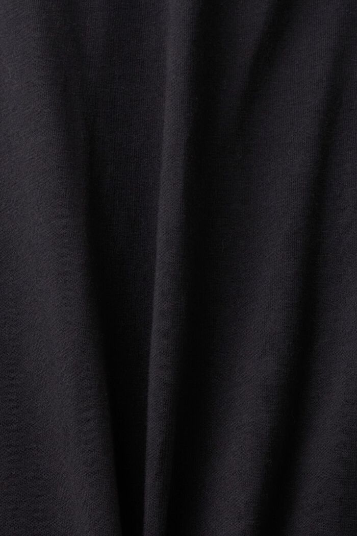 LOGO標誌印花T恤, 黑色, detail image number 5