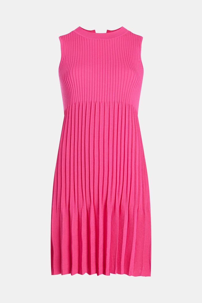 Pleated fit and flare dress, PINK FUCHSIA, detail image number 2