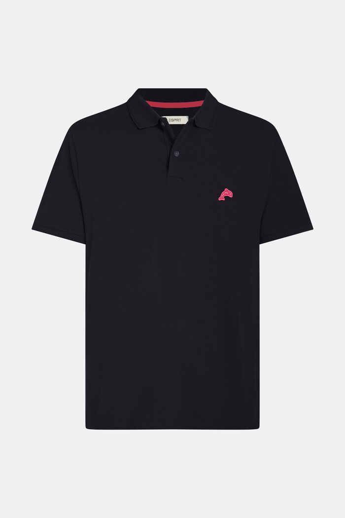 Dolphin Tennis Club Classic Polo, BLACK, detail image number 4