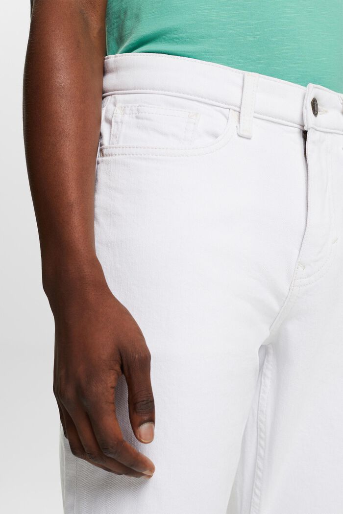 Mid-Rise Slim Jeans, WHITE, detail image number 4