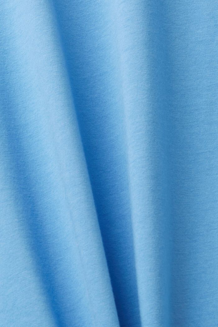 ‌復古LOGO標誌印花棉質T恤, 淺藍色, detail image number 4