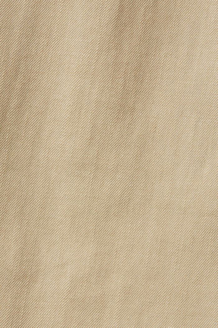 Wide leg, sustainable cotton trousers, LIGHT BEIGE, detail image number 1