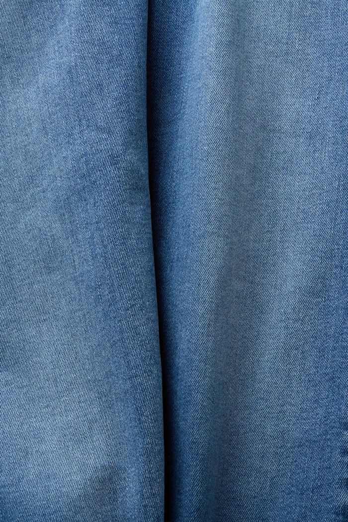 中腰修身牛仔褲, BLUE MEDIUM WASHED, detail image number 4