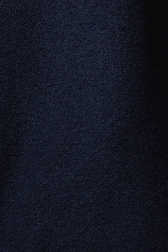 LOGO標誌貼花羊毛混紡Varsity學院風夾克, 海軍藍, detail image number 6