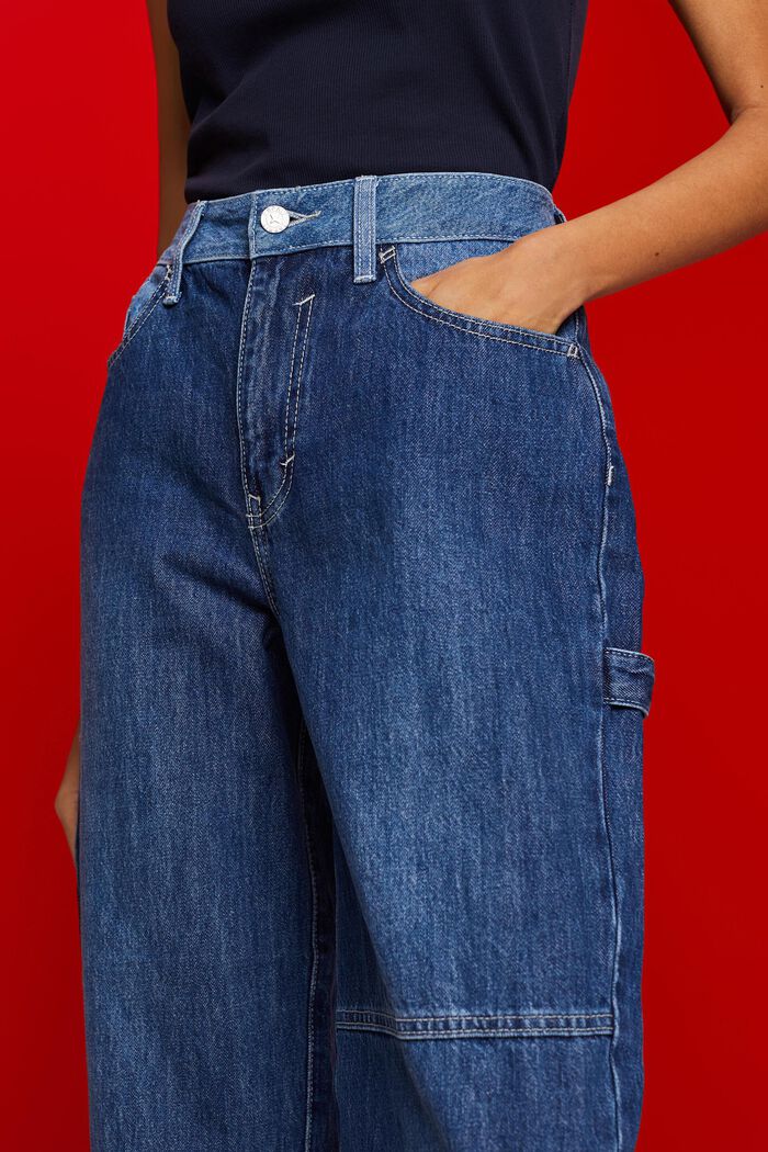 90年代風牛仔褲, BLUE DARK WASHED, detail image number 2