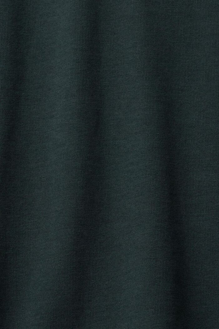 長袖Polo衫, 藍綠色, detail image number 1