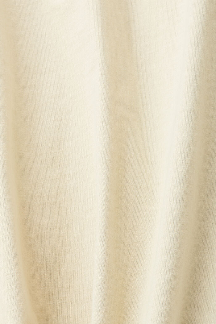 Retro Logo Cotton T-Shirt, BEIGE, detail image number 5