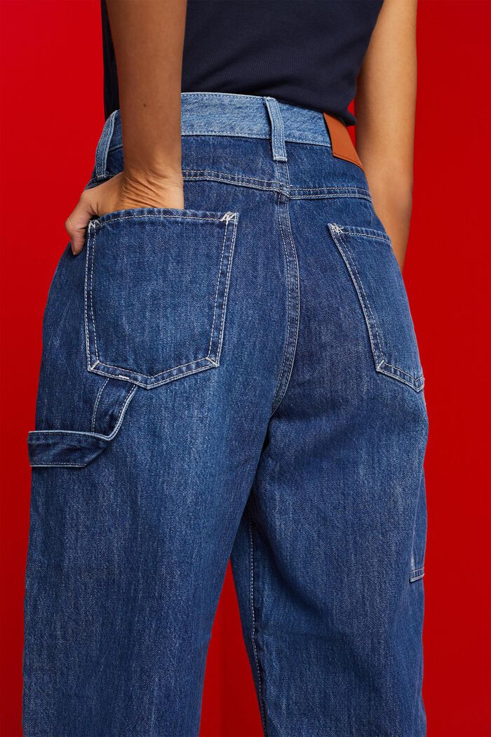 90年代風牛仔褲, BLUE DARK WASHED, detail image number 4