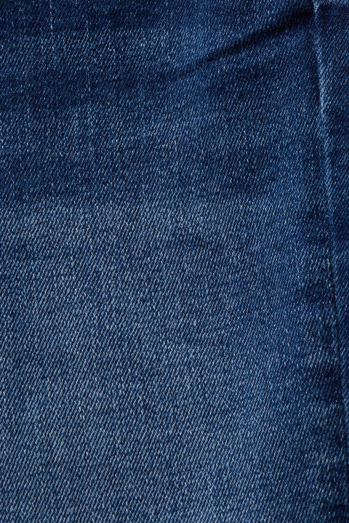 高腰緊身牛仔褲, BLUE DARK WASHED, detail image number 6