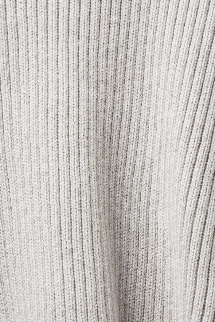 ‌羅紋針織毛衣, 淺灰色, detail image number 6