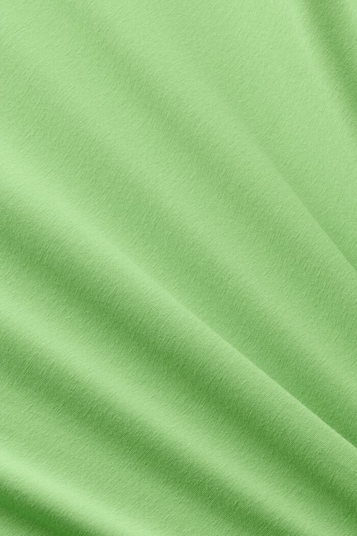 LOGO標誌棉質平織布T恤, 柑橘綠, detail image number 4