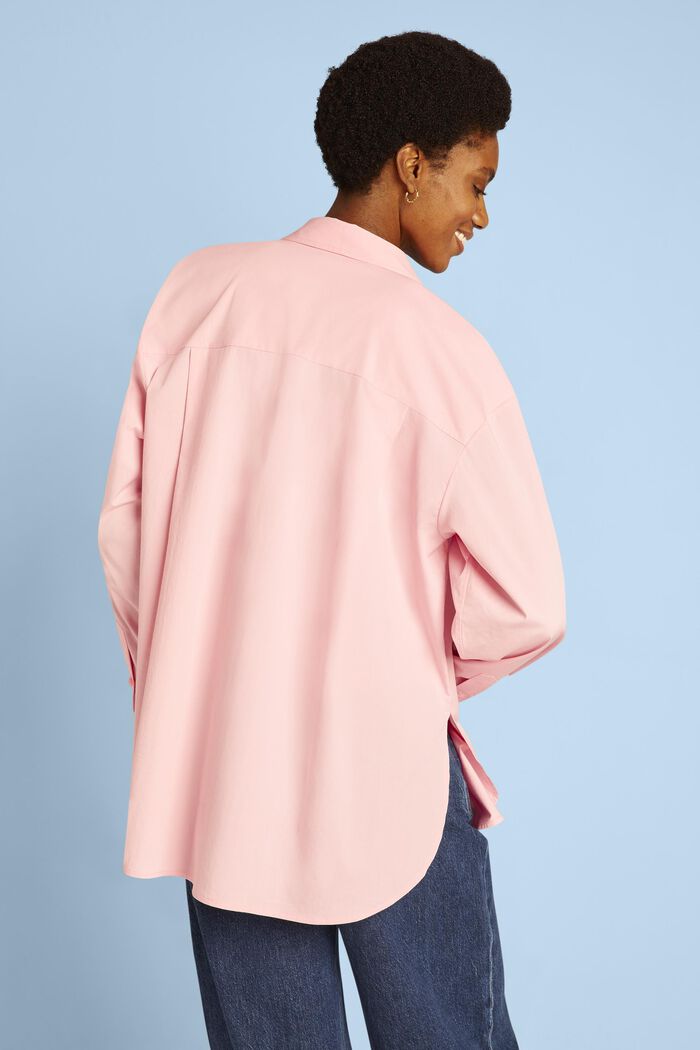 超大廓形女裝恤衫, 粉紅色, detail image number 3