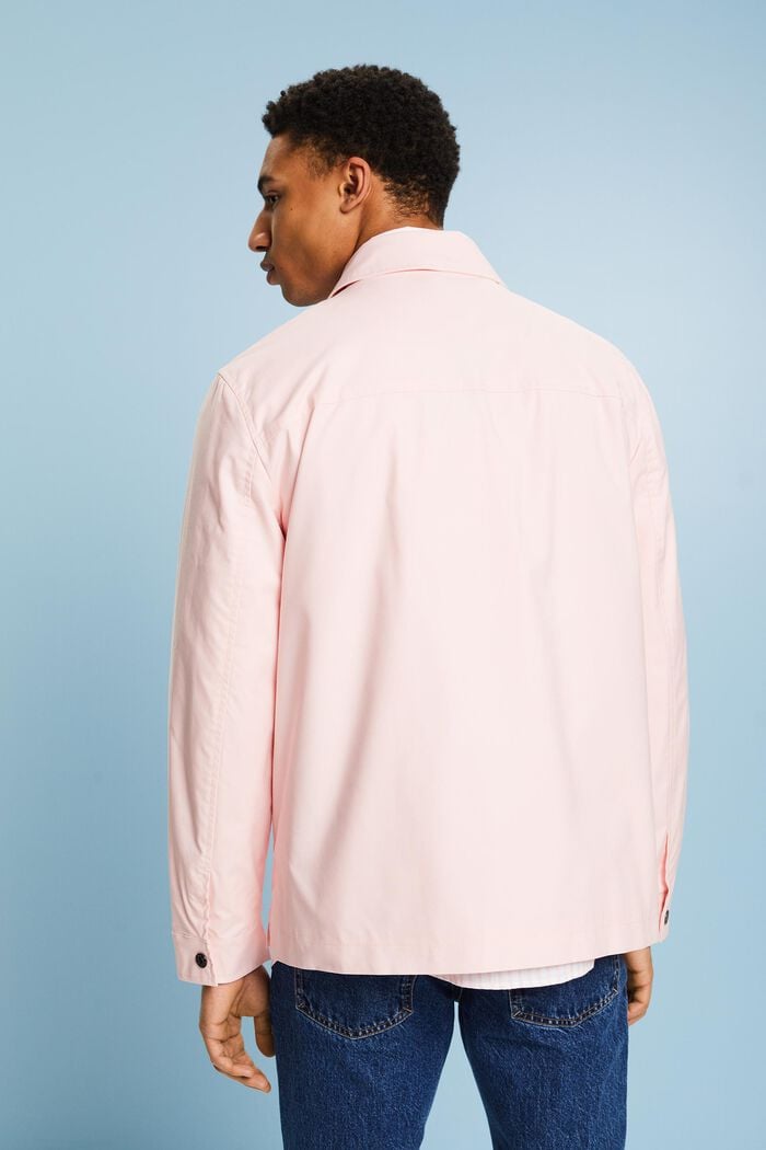 斜紋布恤衫式外套, 淺粉紅色, detail image number 2