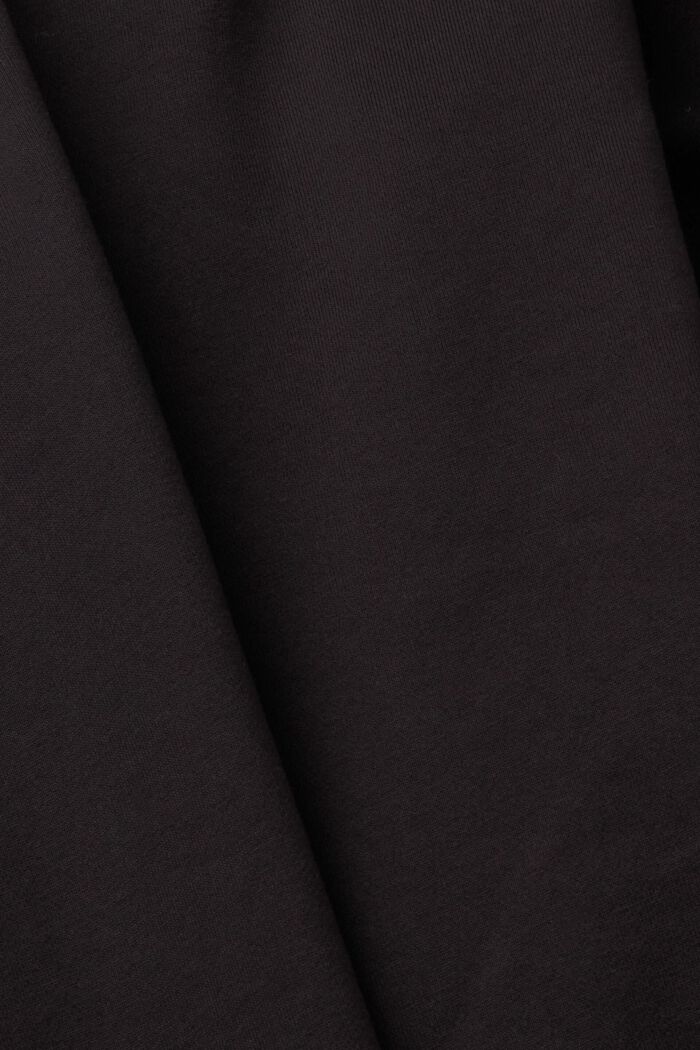Varsity學院風連帽連身裙, 黑色, detail image number 5