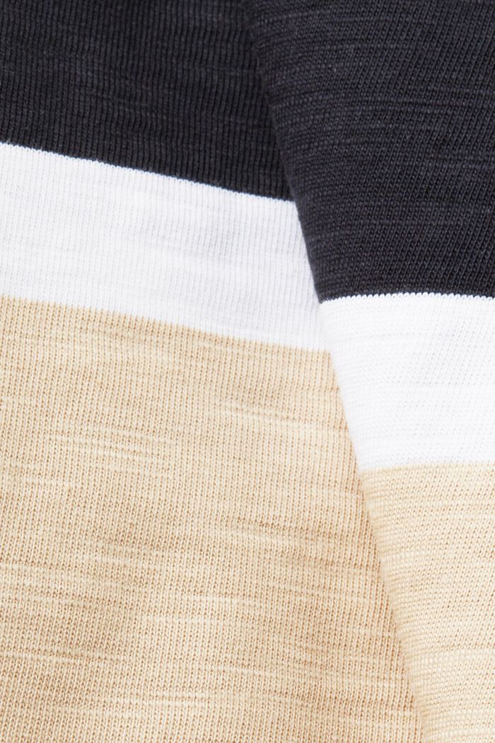 Striped jersey T-shirt, 100% cotton, BLACK, detail image number 5