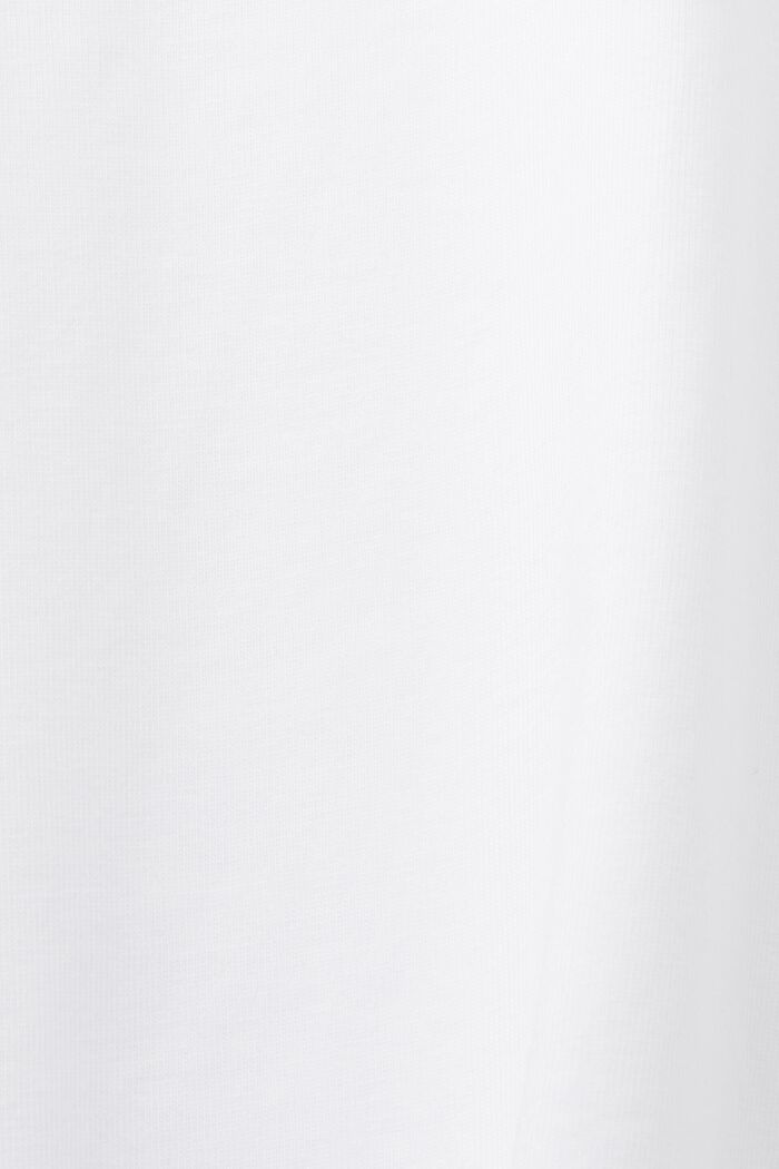 純棉LOGO標誌T恤, 白色, detail image number 5