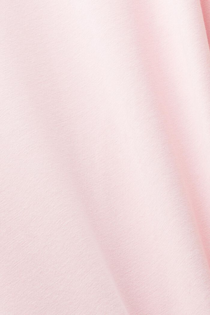 LOGO標誌圖案圓領T恤, 淺粉紅色, detail image number 5