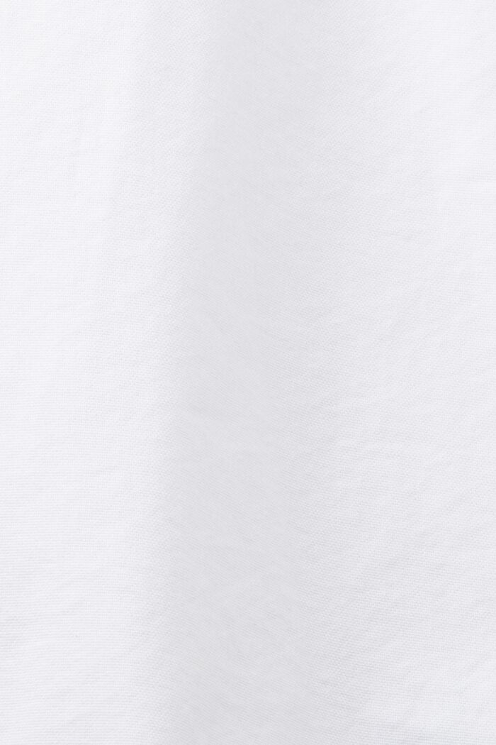 ‌棉質府綢扣角領恤衫, 白色, detail image number 5