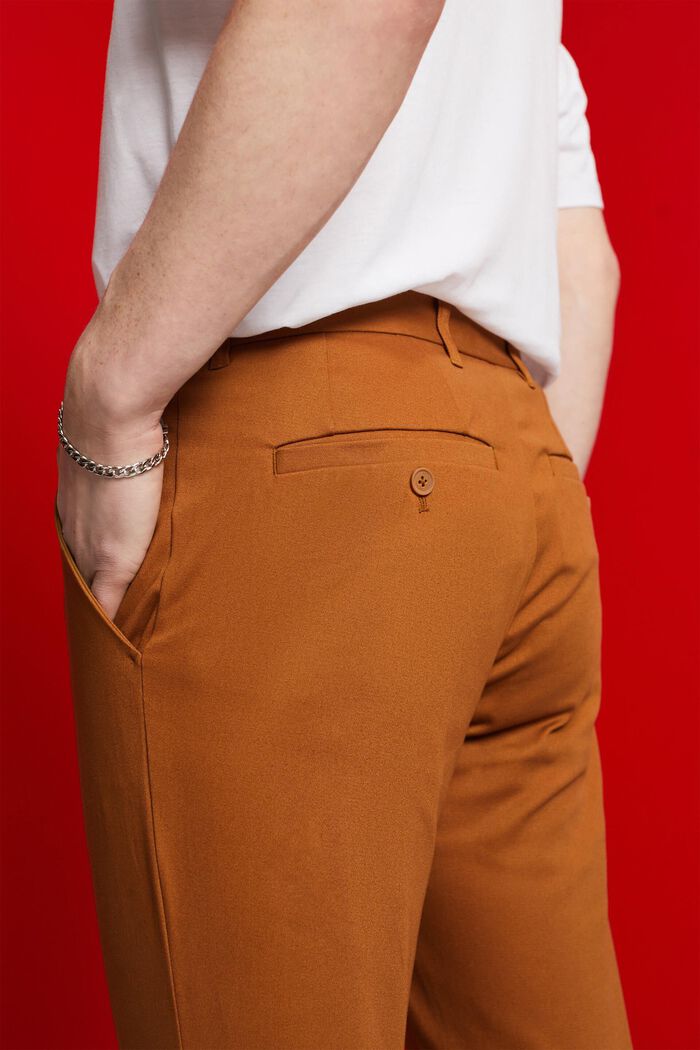 Chino trousers, BROWN, detail image number 4