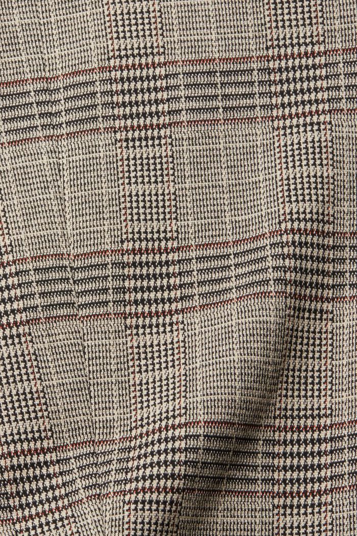 格紋針織休閒西裝外套, 米色, detail image number 5