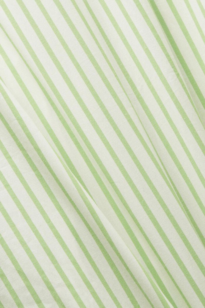 條紋府綢恤衫連身裙, 綠色, detail image number 5