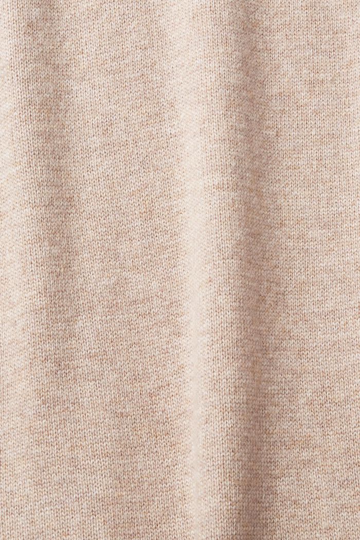 雙色調羊毛混紡連身裙，LENZING™ ECOVERO™, 淺灰褐色, detail image number 1