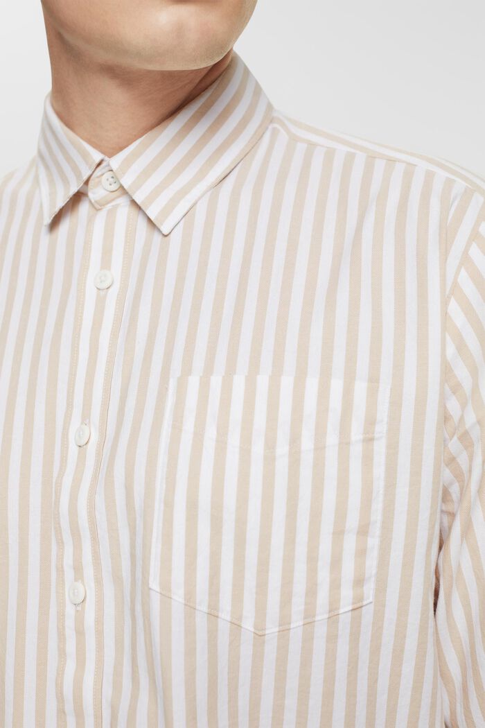 Striped shirt, CREAM BEIGE, detail image number 0