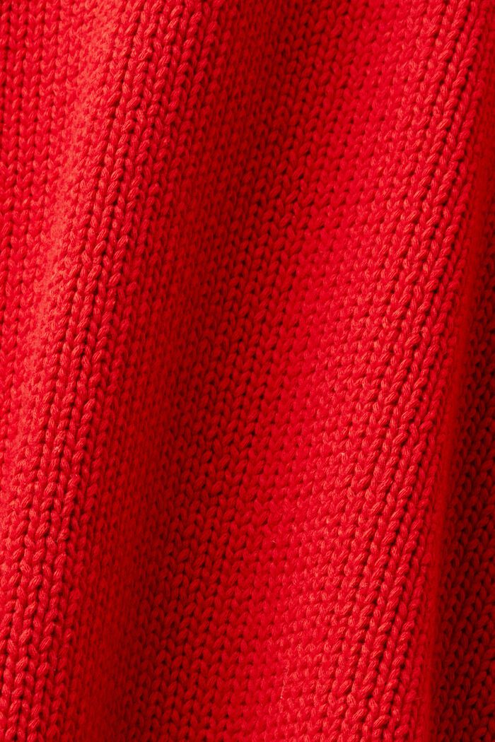 LOGO標誌加厚針織毛衣, 深紅色, detail image number 6