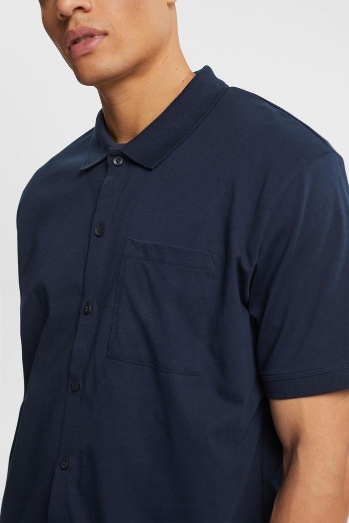 寬鬆剪裁恤衫, 海軍藍, detail image number 0