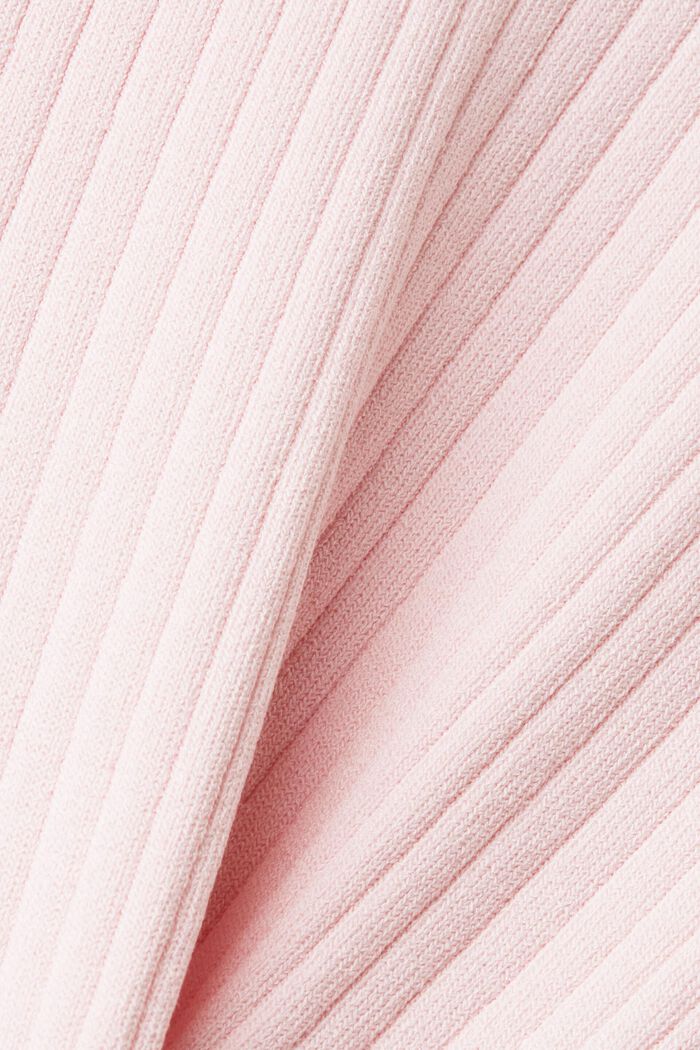圓領彩色色塊套頭毛衣, 粉紅色, detail image number 6