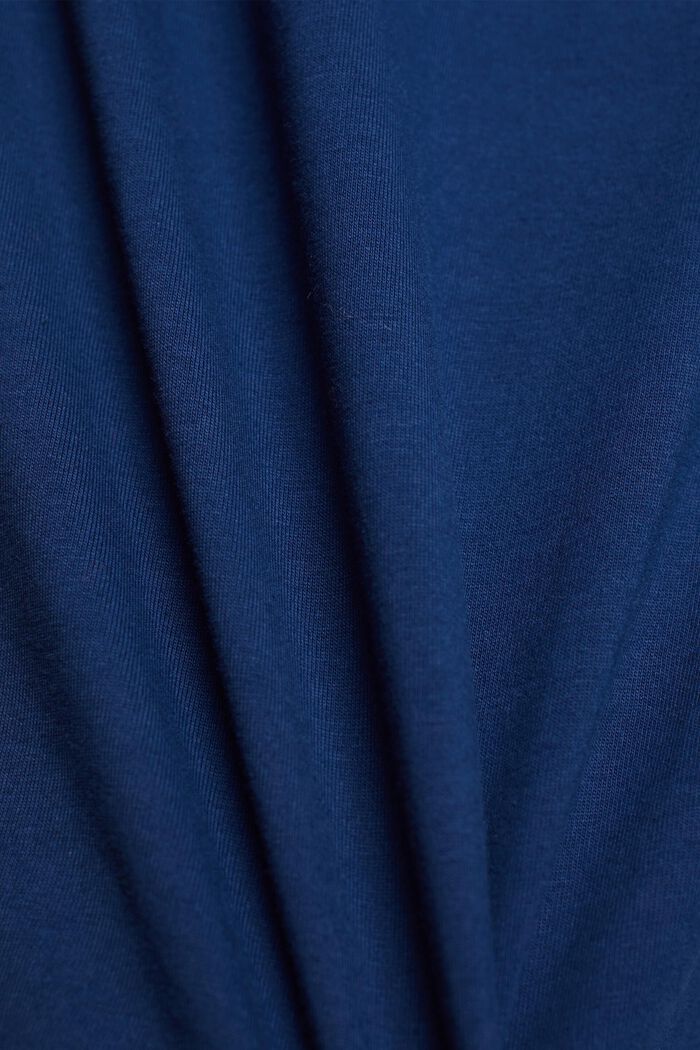 LOGO標誌印花棉質T恤, 深藍色, detail image number 5