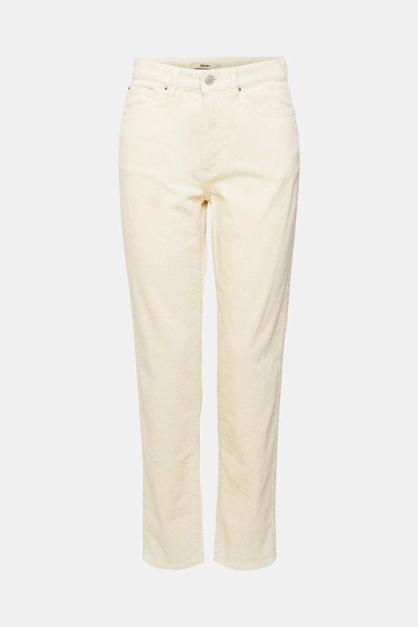 Mom fit cord trousers