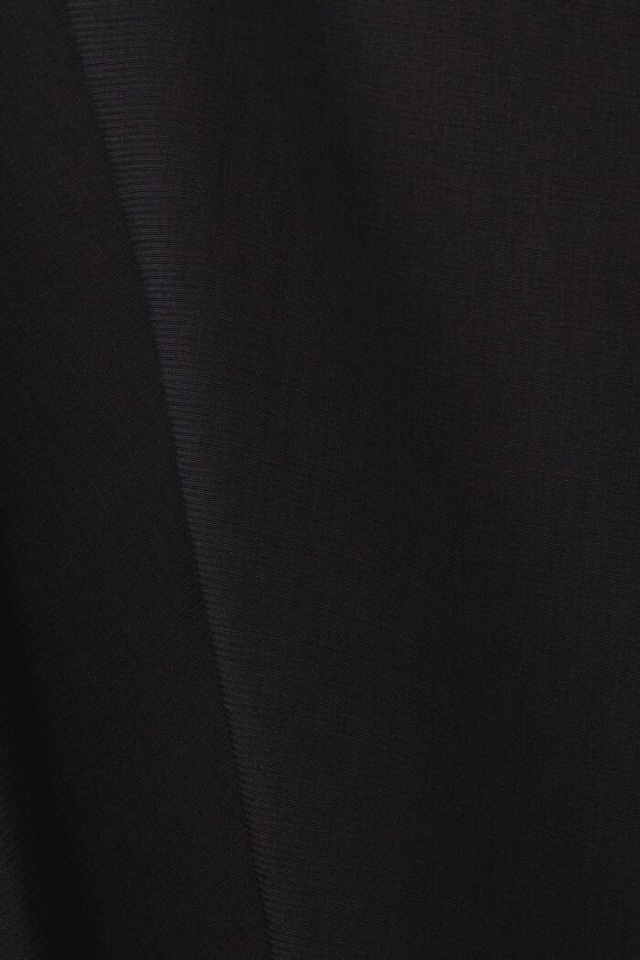 抽褶細節女裝上衣，LENZING™ ECOVERO™, 黑色, detail image number 5