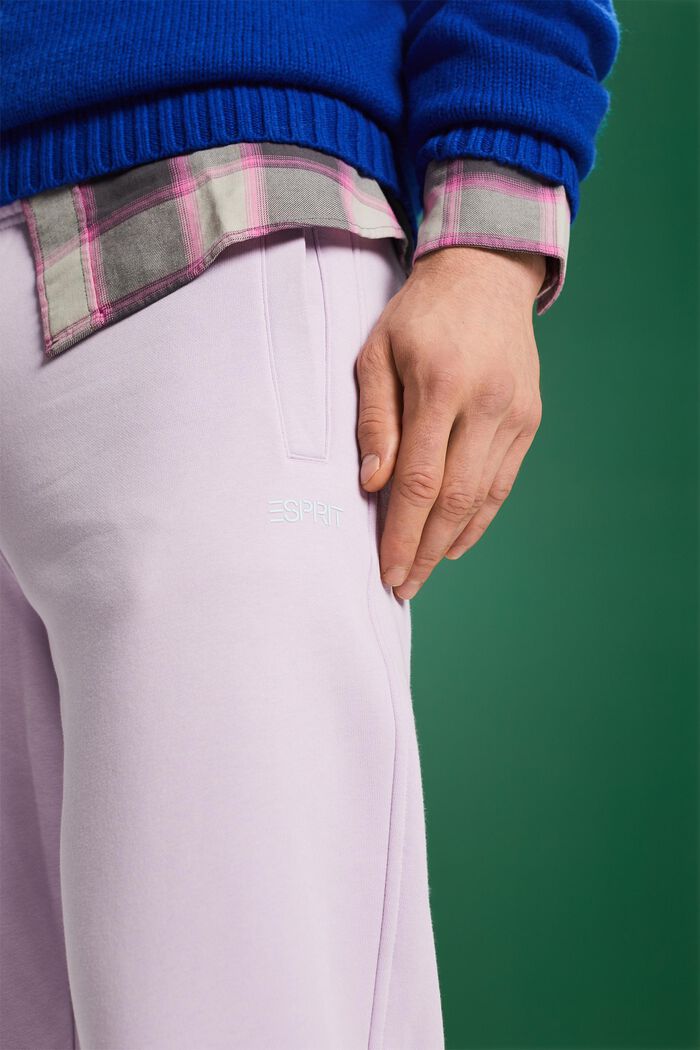 ‌棉質搖粒絨LOGO標誌運動褲, 淡紫色, detail image number 3