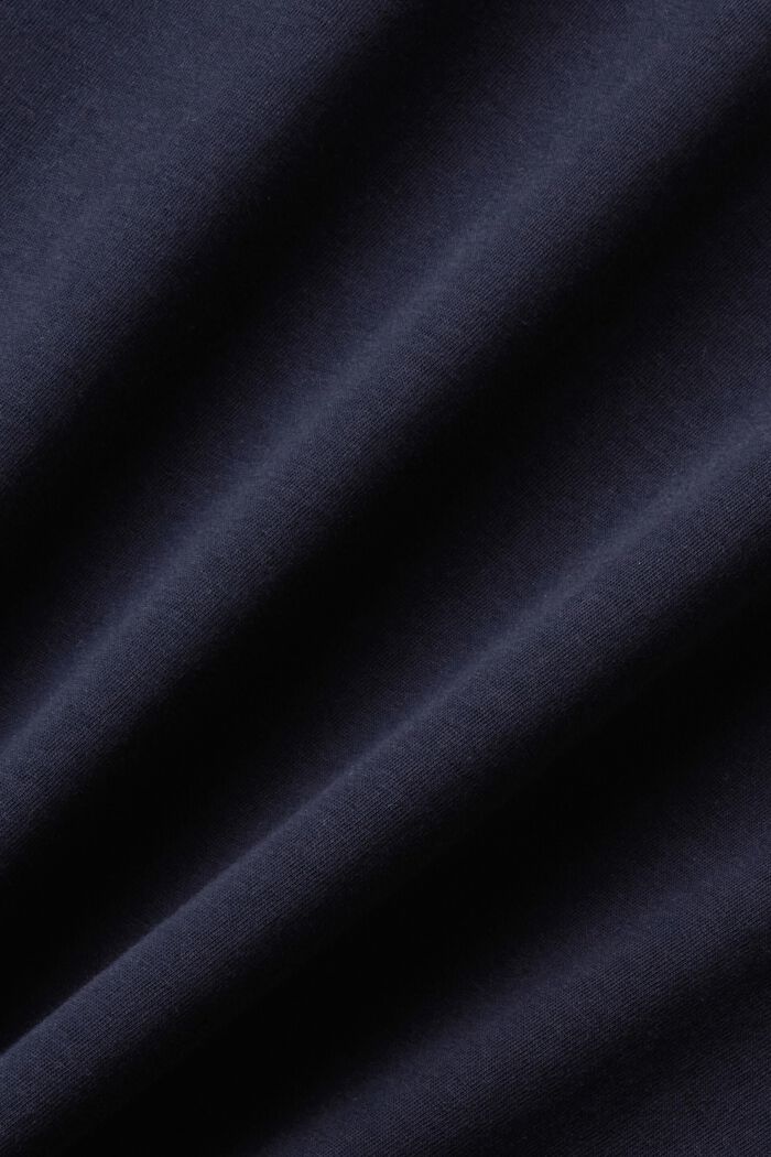 再生棉T恤, 海軍藍, detail image number 4
